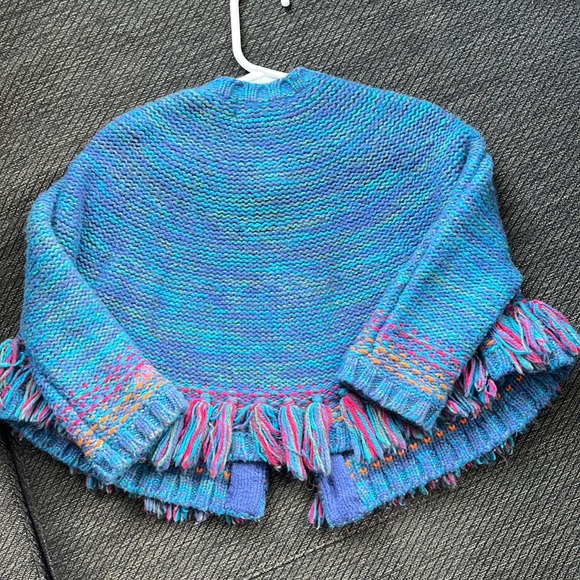 Catimini Girls Sweater Poncho - Picture 3 of 3